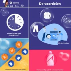 Salivio Laundryballs - 8x Wasbol Set - Huisdieren Haar Verwijderen - Wasbollen - Drogerballen - Energiebesparend - Wasverzachter - Milieuvriendelijk Wassen -Schone Winkel 1200x1200 825