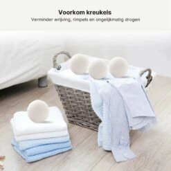 Wollen Drogerballen - Duurzaam & Milieuvriendelijk - Wasbol - Verkort Droogtijd - Droogballen - Hypoallergeen En Chemicaliënvrij - Bespaar Op Energierekening - Wasdroger Ballen - Wasbollen -Schone Winkel 1200x1200 840