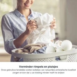 Wollen Drogerballen - Duurzaam & Milieuvriendelijk - Wasbol - Verkort Droogtijd - Droogballen - Hypoallergeen En Chemicaliënvrij - Bespaar Op Energierekening - Wasdroger Ballen - Wasbollen -Schone Winkel 1200x1200 842