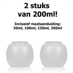 Dayshake Doseerbol Met Maataanduidingen (2 Stuks) - 200 Ml- Vloeibaar Wasmiddel Doseren - Wasbol - Herbruikbaar - Plastic - Voor Wasmachine - Alternatief Voor Doseerdop -Schone Winkel 1200x1200 847