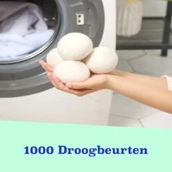 Casa Calma Drogerballen (6 Stuks) - Inclusief Opbergzakje - 100% Natuurlijk Schapenwol - Droger Ballen - Zero Waste Wasverzachter Bollen - Energiebesparend Drogen Met Droogbollen - Dryer Balls - Diervriendelijk & Milieuvriendelijk - Energie Besparen -Schone Winkel 1200x1200 853