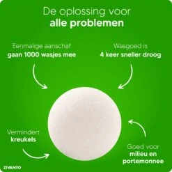 Drogerballen - Droogballen Voor Wasdrogers - Wasdrogerballen, Wasbollen & Wasballen - 100% Diervriendelijk, Duurzaam & Herbruikbaar - Duurzaam Cadeau - Energie Besparen - RWS Wol & Zero Waste - 6 Stuks Van Zivanto 14 Drogerballen - Droogballen Voor Wasdrogers - Wasdrogerballen, Wasbollen & Wasballen - 100% Diervriendelijk, Duurzaam & Herbruikbaar - Duurzaam Cadeau - Energie Besparen - RWS Wol & Zero Waste - 6 Stuks Van Zivanto -Schone Winkel 1200x1200 889