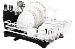 Doogo® Afdruiprek Met Bestekkorf En Lekbak Voor Keukenborden En Bestek Afdruiprek Met Draaibare Uitloop -Schone Winkel 1200x789 2