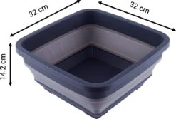 YUGN BLACK Opvouwbare Afwasteil 9 Liter - Afwasbak Teil Wasteil - Afwasbak Vierkant - Afwasteil Opvouwbaar - Ruimtebesparend - Cadeau Tip -Schone Winkel 1200x811 3