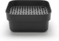Brabantia SinkSide Afwasbak Vierkant - Met Afdruipschaal - Dark Grey -Schone Winkel 1200x843 1
