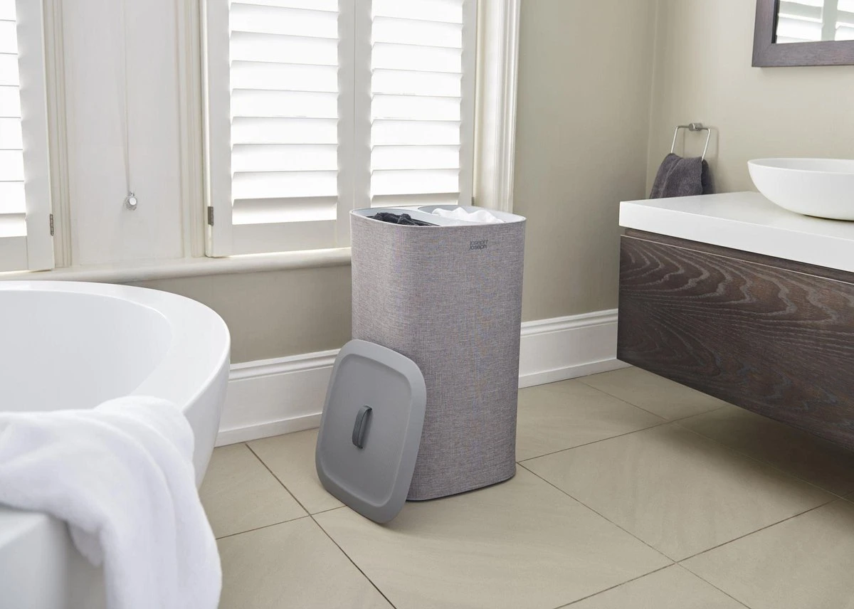 Tota Wasmand, 60 L, 2 Compartimenten, Grijs - Joseph Joseph 9 Tota Wasmand, 60 L, 2 Compartimenten, Grijs - Joseph Joseph - Afbeelding 8