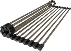 Highport Oprolbaar Vaat Droogrek - Scandinavisch Design - Opvouwbaar Hittebestendig Roestvrijstalen Keuken Afdruiprek - Vaatwasser Geschikt - Sterke 18-staafs Onderzetter - Foodgrade Materiaal -Schone Winkel 1200x862