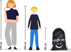 Wonair - Waszak Groot - 60x90cm - Zwart - Met Trekkoord En Draagband -Schone Winkel 1200x877 1