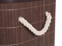 Bamboe Wasmand - Met Extra Waszak Met 2 Vakken - Bruin -Schone Winkel 1200x900 40