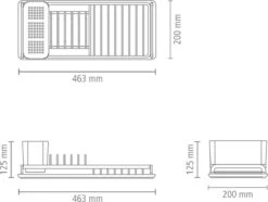 Brabantia SinkSide Afdruiprek Compact - Mid Grey -Schone Winkel 1200x906