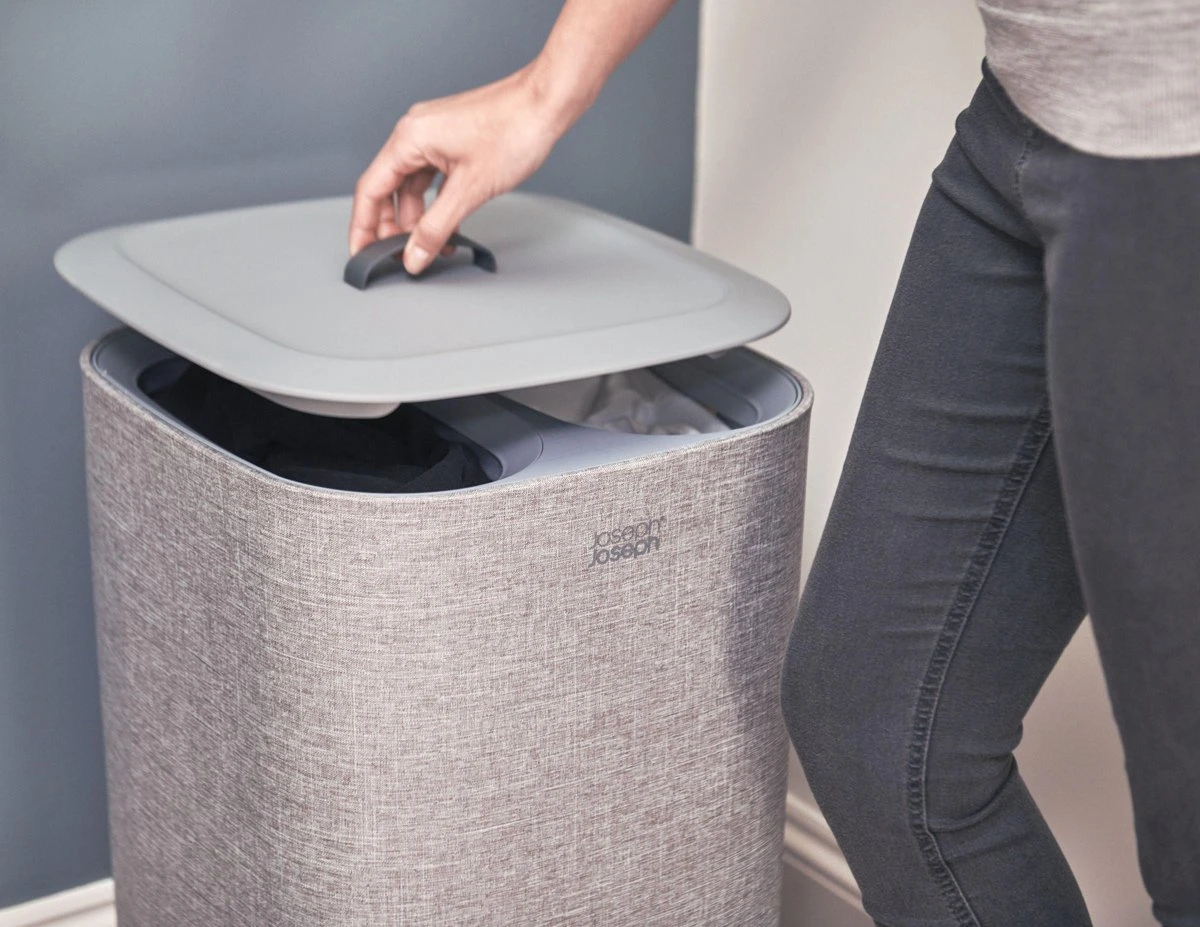 Tota Wasmand, 60 L, 2 Compartimenten, Grijs - Joseph Joseph 16 Tota Wasmand, 60 L, 2 Compartimenten, Grijs - Joseph Joseph - Afbeelding 15