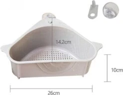 Merkloos Gootsteenorganiser Grijs - Sponshouder - Aanrecht Organiser - Vaatdoek Houder - Gootsteen Organiser - Gootsteen Bakje - Gootsteen Organiser- Gootsteenorganiser - Gootsteen Houder - Gootsteenzeef -Schone Winkel 1200x932