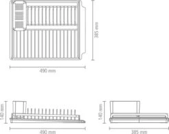 Brabantia SinkSide Afdruiprek - Dark Grey -Schone Winkel 1200x945 1