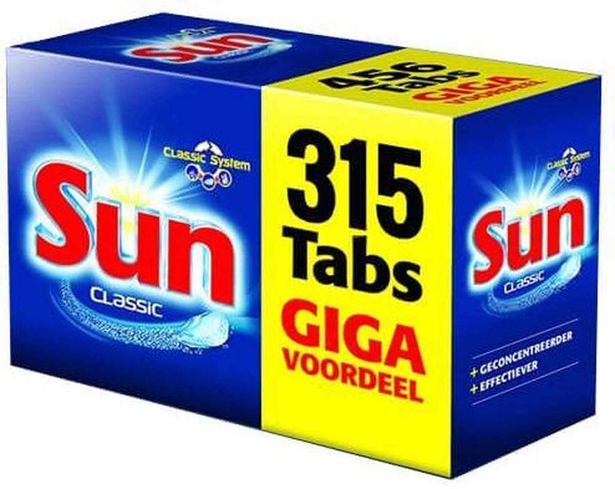 SUN® Sun Vaatwastabletten - Classic - 315 Tabletten 3 SUN® Sun Vaatwastabletten - Classic - 315 Tabletten