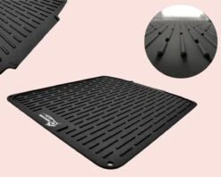 HOMYHON Afdruipmat -Afdruipmat Siliconen -Pannenonderzetter- Antislip -Hittebestendig - Aanrecht Mat -Siliconen Mat - 40 X 46 Cm - Zwart 13 HOMYHON Afdruipmat -Afdruipmat Siliconen -Pannenonderzetter- Antislip -Hittebestendig - Aanrecht Mat -Siliconen Mat - 40 X 46 Cm - Zwart -Schone Winkel 1200x960 2