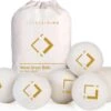 LuxerLiving Wasbol Set Van 6 - Droogt Tot 30% Sneller - Wasverzachter - Droger Ballen - Dryer Balls - Ecologisch - 100% Wol -Schone Winkel 1200x971 6