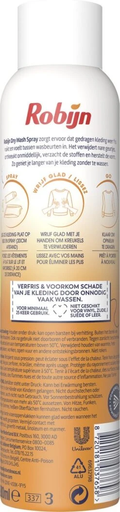Robijn Original Dry Wash Spray - 6 X 200 Ml - Voordeelverpakking -Schone Winkel 282x1200