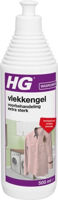 HG Vlekken Voorbehandeling Gel Extra Sterk - 500 Ml - Verwijdert De Allerergste Vlekken = Met Actieve Zuurstof -Schone Winkel 349x1200