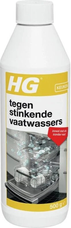 HG Tegen Stinkende Vaatwassers - 500gr - Voor Een Schone En Fris Ruikende Vaatwasser - Voor 12 Behandelingen -Schone Winkel 377x1200