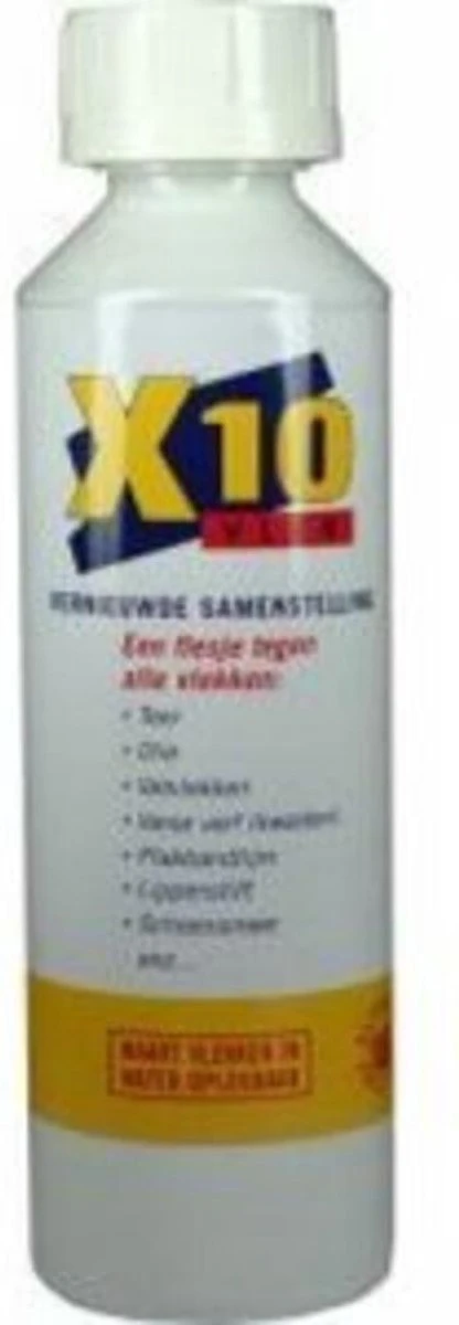 X10 Vlekken - 250 Ml - Vlekverwijderaar 4 X10 Vlekken - 250 Ml - Vlekverwijderaar - Afbeelding 2