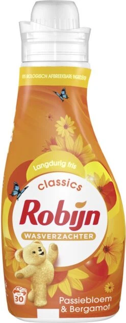 Robijn Classics Passiebloem & Bergamot Wasverzachter - 8 X 30 Wasbeurten - Voordeelverpakking -Schone Winkel 469x1200 1