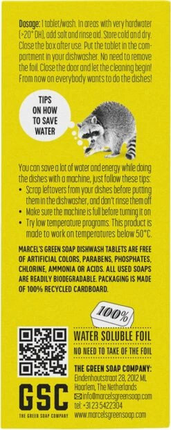 Marcel's Green Soap Vaatwastabletten Grapefruit & Limoen - 25 Stuks -Schone Winkel 478x1200 10