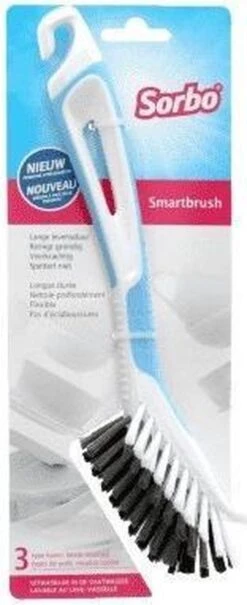 Set Van 2 Sorbo Smartbrush Afwasborstels Blauw/wit - Afwassen Afwasborstel - Huishoudelijke Keukenaccessoires -Schone Winkel 490x1200