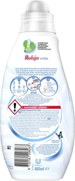 Robijn Klein & Krachtig Stralend Wit Vloeibaar Wasmiddel - 8 X 19 Wasbeurten - Voordeelverpakking -Schone Winkel 495x1200 12