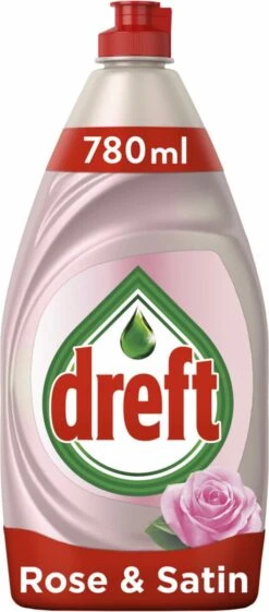 Dreft Clean & Care Rose & Satin Afwasmiddel - 8x780ml - Voordeelverpakking -Schone Winkel 528x1200 1