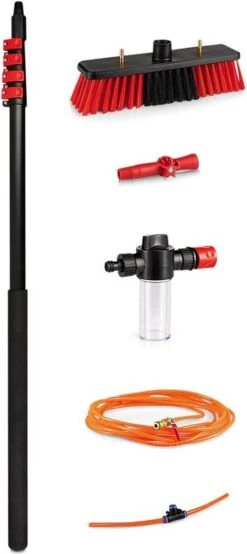 Merkloos Telescoopsteel Ramenwassen 4,6M - Met Borstel & Waterdoorvoer - Voor Ramen - Watertoevoer - Borstel 21 Merkloos Telescoopsteel Ramenwassen 4,6M - Met Borstel & Waterdoorvoer - Voor Ramen - Watertoevoer - Borstel -Schone Winkel 535x1200