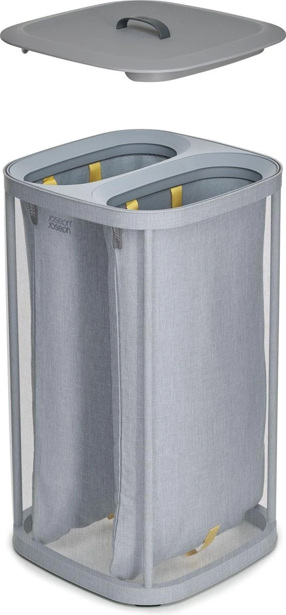 Tota Wasmand, 60 L, 2 Compartimenten, Grijs - Joseph Joseph 18 Tota Wasmand, 60 L, 2 Compartimenten, Grijs - Joseph Joseph - Afbeelding 17