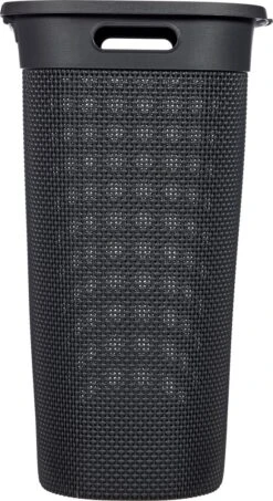 Curver Filo Wasmand Met Deksel 55L - Donkergrijs 11 Curver Filo Wasmand Met Deksel 55L - Donkergrijs -Schone Winkel 655x1200