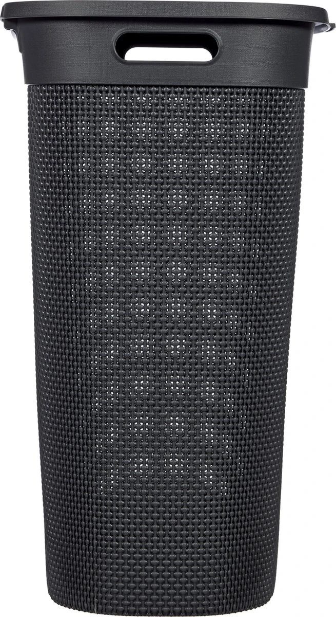 Curver Filo Wasmand Met Deksel 55L - Donkergrijs 6 Curver Filo Wasmand Met Deksel 55L - Donkergrijs - Afbeelding 4