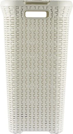 Curver Style Wasmand Met Deksel - 60L - Vintage Wit -Schone Winkel 659x1200