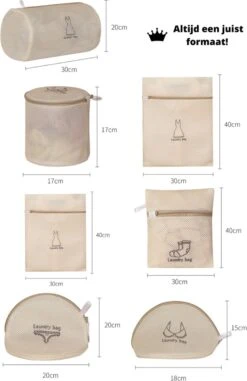 V&P Black Crown Waszakken Set Met Rits - Wasnet - Waszak - Waszakken Set Van 7 Voor Wasgoed - Waszakje Lingerie - Waszak Bh - Divers Delicaat Wasgoed - Wasnet Groot - Wasmachine Zakjes - Laundry Bag Set 9 V&P Black Crown Waszakken Set Met Rits - Wasnet - Waszak - Waszakken Set Van 7 Voor Wasgoed - Waszakje Lingerie - Waszak Bh - Divers Delicaat Wasgoed - Wasnet Groot - Wasmachine Zakjes - Laundry Bag Set -Schone Winkel 777x1200