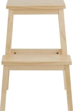 Houten Opstapje - Krukje Met 2 Niveaus - Bruin -Schone Winkel 793x1200 2