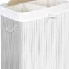 IBella Living - Wasmand Met 2 Vakken - Bamboe Wassorteerder - 100 Liter Wit -Schone Winkel 795x1200 1