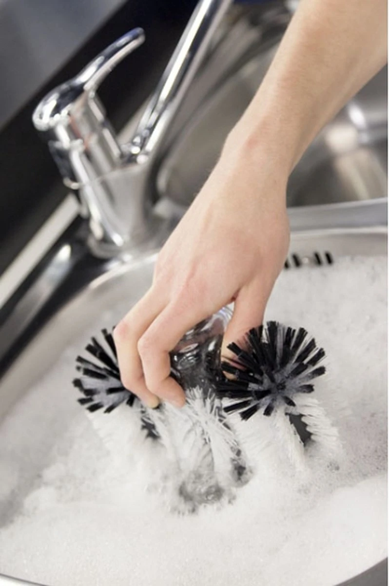 Merkloos Spoelborstels Voor Glazen 19 X 18 X 10 Cm - Afwas Borstels Voor Bierglazen En Meer 4 Merkloos Spoelborstels Voor Glazen 19 X 18 X 10 Cm - Afwas Borstels Voor Bierglazen En Meer - Afbeelding 2