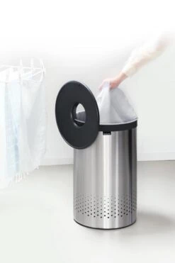 Brabantia Wasmand - 60 L - Matt Steel Met Kunststof Deksel -Schone Winkel 799x1200 13