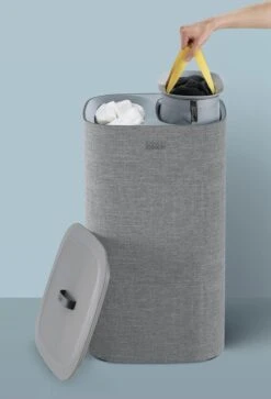 Tota Wasmand, 60 L, 2 Compartimenten, Grijs - Joseph Joseph 24 Tota Wasmand, 60 L, 2 Compartimenten, Grijs - Joseph Joseph -Schone Winkel 816x1200