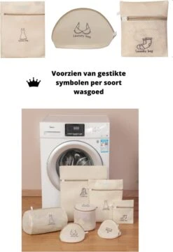 V&P Black Crown Waszakken Set Met Rits - Wasnet - Waszak - Waszakken Set Van 7 Voor Wasgoed - Waszakje Lingerie - Waszak Bh - Divers Delicaat Wasgoed - Wasnet Groot - Wasmachine Zakjes - Laundry Bag Set 8 V&P Black Crown Waszakken Set Met Rits - Wasnet - Waszak - Waszakken Set Van 7 Voor Wasgoed - Waszakje Lingerie - Waszak Bh - Divers Delicaat Wasgoed - Wasnet Groot - Wasmachine Zakjes - Laundry Bag Set -Schone Winkel 821x1200