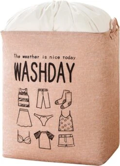 Merkloos Wasmand XL - Roze - 43 X 32 X 50 Cm - Opbergzak Kleding En Dekbed - Wasmand Groot - Multifunctionele XL Opbergtas - Speelgoedzak - Speelgoed Opberger Opbergzak - Kleding Waszak -Schone Winkel 873x1200