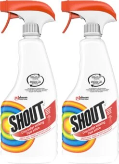 Mr Muscle Shout Vlekkenoplosser Triple Action - Spray - 2 X 500 Ml -Schone Winkel 874x1200