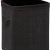 Mdxl® Bamboe Wasmand Zwart / Badkamer / Opvouwbaar / Mand Voor Wasgoed / Met Deksel / Met Handvaten / 60L -Schone Winkel 875x1200 4