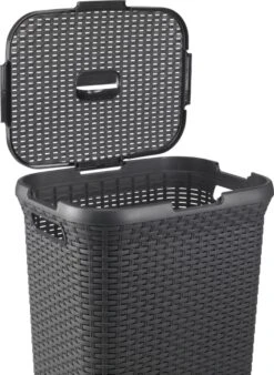 Curver Style Wasmand Met Deksel - 60L - 2 Stuks - Antraciet -Schone Winkel 878x1200 2