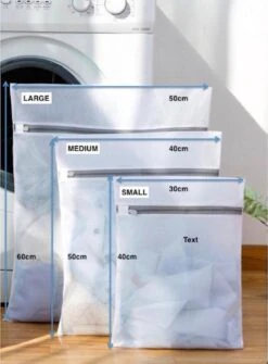 Merkloos Laundry Bag | Waszak | Set Van 4 Waszakken Met Rits | Transparant | Wasnet | Waszakjes | Vakantie Als Kledingsorteerder | Groot Formaat | Laken/schoenen/bh/ondergoed/kleding -Schone Winkel 886x1200 1