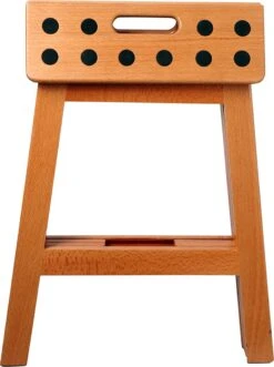 PUHLMANN - Inklapbare Kruk, JAMES, Hout, 41 Cm Hoog, Max 150 Kilo -Schone Winkel 895x1200