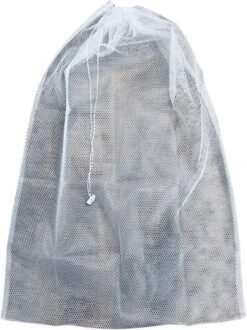 Orange85 Waszak - Groot - XL - 60 X 90 CM - Wit - Treksysteem - Trekbandsluiting - Polyester - Wasnet - Laundry Bag - Voor Kleding -Schone Winkel 898x1200