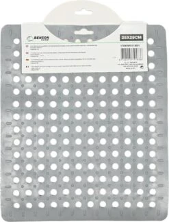 Merkloos Gootsteenmat PVC Vierkant Grijs 28 Cm -Schone Winkel 916x1200 1