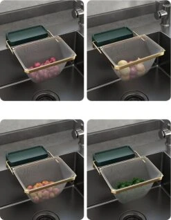 Merkloos Gootsteen Organizer - Gootsteen Afval Netje - Gootsteenontstopper -Gootsteen Zeef Netto- Sink Filter Rack Anti-Blokkeren Wegwerp-Fijne Mesh Filter Aanrecht Zeef Mesh Tas Voor Keuken- Spoelbak - Incl. 50 Netjes -Schone Winkel 932x1200